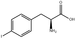 4-ヨード-DL-フェニルアラニン 化学構造式