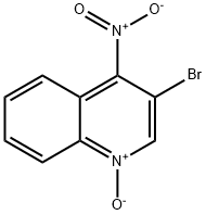 3-ブロモ-4-ニトロキノリン1-オキシド 化学構造式