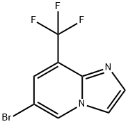6-ブロモ-8-(トリフルオロメチル)イミダゾ[1,2-A]ピリジン 化学構造式