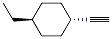 Cyclohexane, 1-ethyl-4-ethynyl-, trans- (9CI) Structure