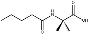 Alanine,  2-methyl-N-(1-oxopentyl)- 化学構造式