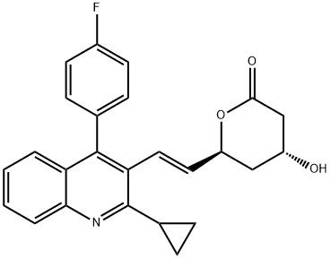 ピタバスタチンラクトン 化学構造式