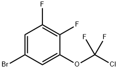 5-Bromo-1-[chloro(difluoro)methoxy]-2,3-difluoro-benzene 化学構造式