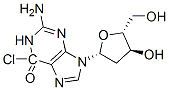 6-氯-9-(2-脱氧-BETA-L-赤式-呋喃戊糖基)-9H-嘌呤-2-胺, 141771-78-0, 结构式
