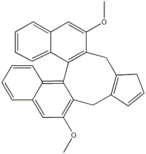 3H-环戊二烯[6,7]环辛[2,1-A:3,4-A']二萘,4,7-二氢-2,8-二甲氧基-, (13BR)- (ACI),1417714-08-9,结构式