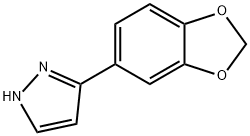 3-(1,3-benzodioxol-5-yl)-1H-pyrazole(SALTDATA: HCl) Structure