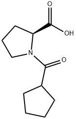 1-(Cyclopentylcarbonyl)proline Structure