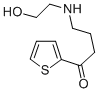 1-Butanone, 4-((2-hydroxyethyl)amino)-1-(2-thienyl)- Structure