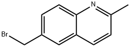 6-溴甲基-2-甲基喹啉,141848-60-4,结构式