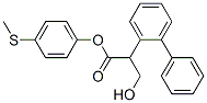 4-thioanisyl-2-biphenylyl-3-hydroxypropionic acid Structure