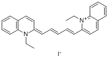 1,1`-二乙基-2,2`-二碳花青碘,14187-31-6,结构式