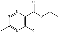 ETHYL 5-CHLORO-3-METHYL-1,2,4-TRIAZINE-6-CARBOXYLATE Structure