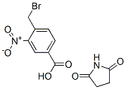 4-bromomethyl-3-nitrobenzoic acid succinimide ester 结构式