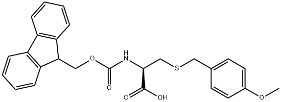 N-Fmoc-S-(4-methoxybenzyl)-L-cysteine Struktur