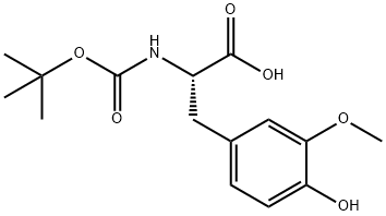 Boc-3-methoxy-L-tyrosine 化学構造式