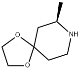 (7R)-7-methyl-1,4-dioxa-8-azaspiro[4.5]decane 结构式