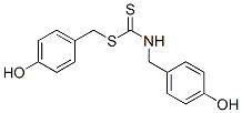 N-(4-Hydroxybenzyl)dithiocarbamic acid 4-hydroxybenzyl ester Structure