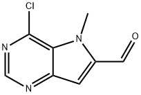 7-Bromo-5-methyl-5H-pyrrolo-[3,2-d]pyrimidine-6-carbaldehyde, 1419101-10-2, 结构式