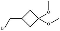 3-(bromomethyl)-1,1-dimethoxycyclobutane Structure
