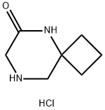 5,8-Diaza-spiro[3.5]nonane-6-one hydrochloride,1419101-36-2,结构式