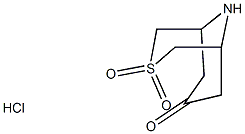 3-Thia-9-azabicyclo[3.3.1]nonan-7-one-3,3-Dioxo hydrochloride,1419101-38-4,结构式