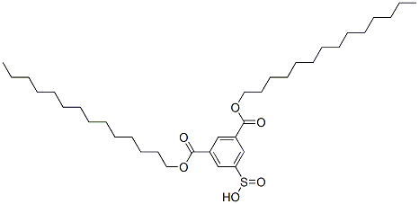 3,5-bis-(tetradecyloxycarbonyl)benzenesulfinic acid Struktur