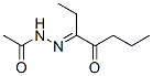Acetic  acid,  (1-ethyl-2-oxopentylidene)hydrazide  (9CI) 结构式