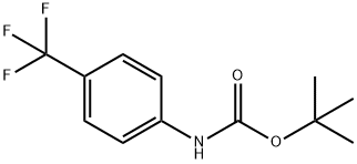 TERT-BUTYL 2-NITRO-4-(TRIFLUOROMETHYL)PHENYLCARBAMATE 化学構造式