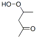 2-Pentanone, 4-hydroperoxy- (9CI) 化学構造式