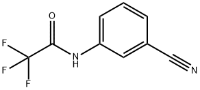 AcetaMide, N-(3-cyanophenyl)-2,2,2-trifluoro- Struktur