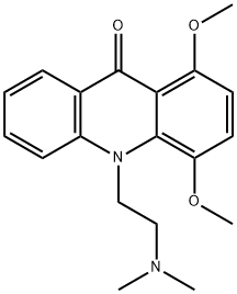 10-(2-(Dimethylamino)ethyl)-1,4-dimethoxy-9(10H)-acridinone 化学構造式