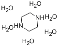 哌嗪(六水), 142-63-2, 结构式