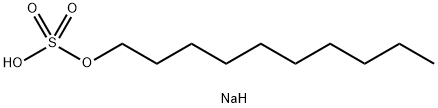 ナトリウムデシル=スルファート 化学構造式