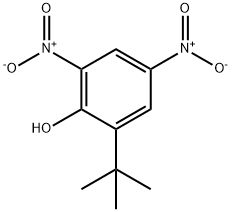 2,4-Dinitro-6-tert-butylphenol,1420-07-1,结构式