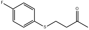 4-[(4-フルオロフェニル)チオ]ブタン-2-オン 化学構造式
