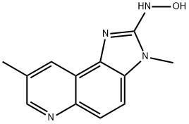 N-hydroxy-2-amino-3,8-dimethylimidazo(4,5-f)quinoxaline,142038-28-6,结构式