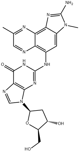 142038-30-0 N-(2-AMino-3,8-diMethyliMidazo[4,5-f]quinoxalin-5-yl) 2'-Deoxyguanosine