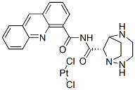 N-(3-N-(ethylenediamino)propyl)acridine-4-carboxamide dichloroplatinum(II) 结构式