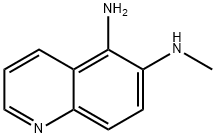 5-氨基-6-(甲基氨基)喹啉 结构式