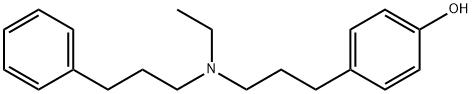 N-ETHYL,N-(3-PHENYLPROPYL)-3-(4-HYDROXYPHENYL)PROPYLAMINE Struktur