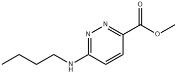 3-Pyridazinecarboxylic acid, 6-(butylamino)-, methyl ester Structure