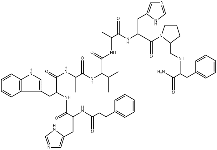 (DEAMINO-PHE6, HIS7, D-ALA11, D-PRO13-PS I(CH2NH)-P Structure