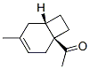 Ethanone, 1-(4-methylbicyclo[4.2.0]oct-3-en-1-yl)-, cis- (9CI) Structure