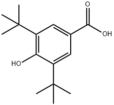 3,5-Di-tert-butyl-4-hydroxybenzoic acid Struktur