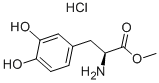 L-3,4-DIHYDROXYPHENYLALANINE METHYL ESTER HYDROCHLORIDE Structure