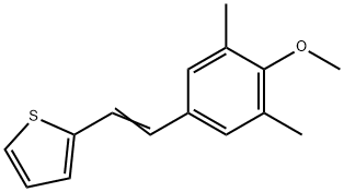 142115-46-6 2-[(E)-2-(4-methoxy-3,5-dimethyl-phenyl)ethenyl]thiophene