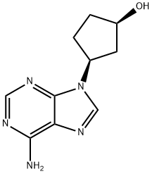 3-(6-amino-9H-purin-9-yl)-cyclopentanol Struktur