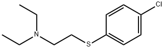 2-(4-chlorophenylthio)triethylamine Struktur