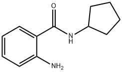 2-氨基-N-环戊基苯甲酰胺 结构式