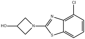 1-(4-CHLOROBENZO[D]THIAZOL-2-YL)AZETIDIN-3-OL, 1421498-46-5, 结构式